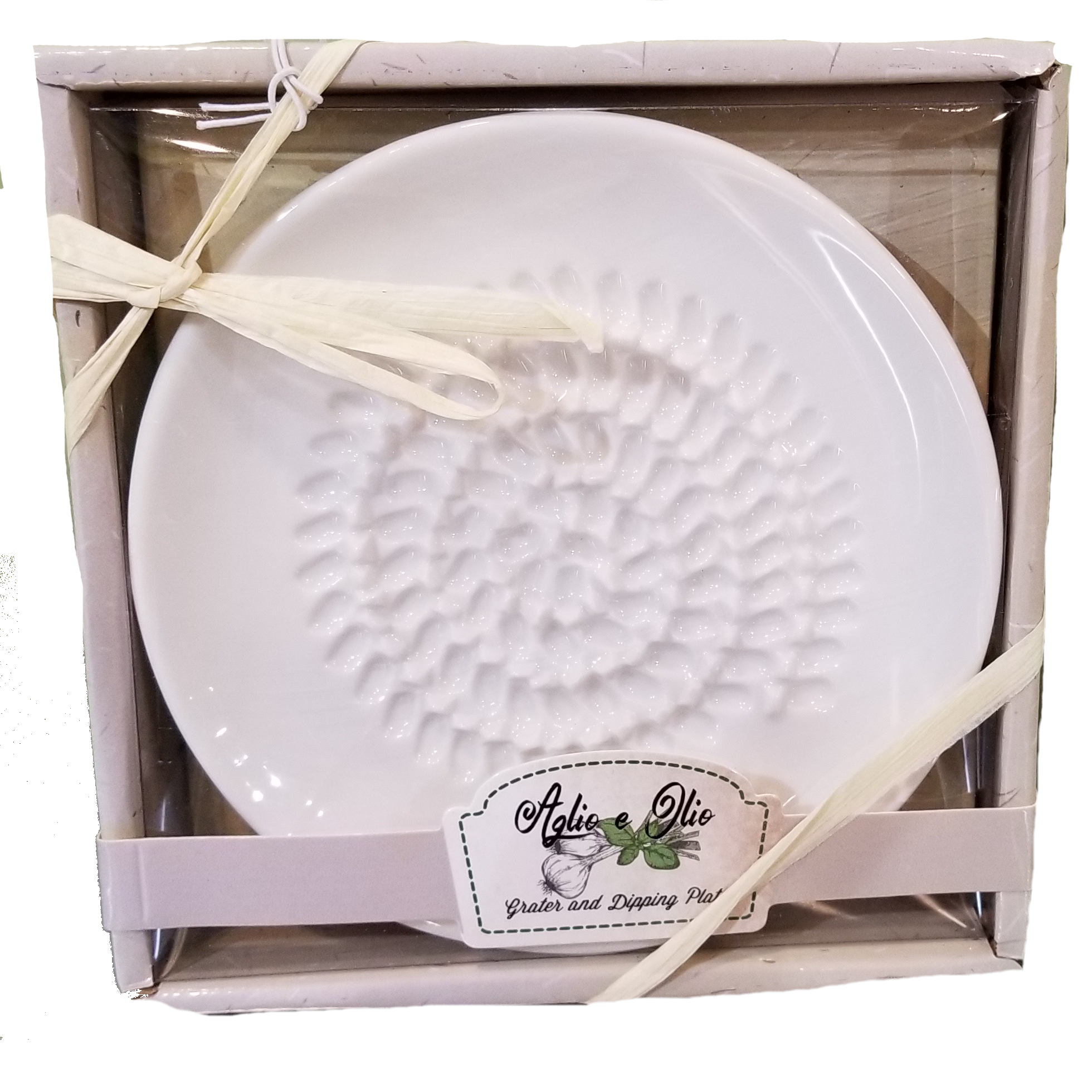 Garlic Grater and Dipping Plate - North Conway Olive Oil Company