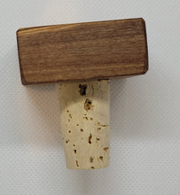 Load image into Gallery viewer, Olive Wood Square Bottle Stopper OL404
